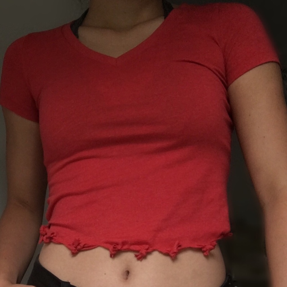 Red Crop Shirt
